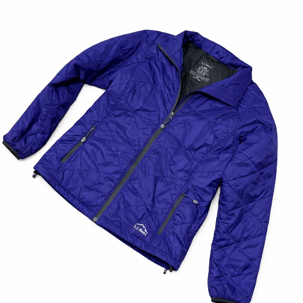 L.L.Bean Purple Quilted Nylon Lightweight Bomber Jacket – Men’s Medium